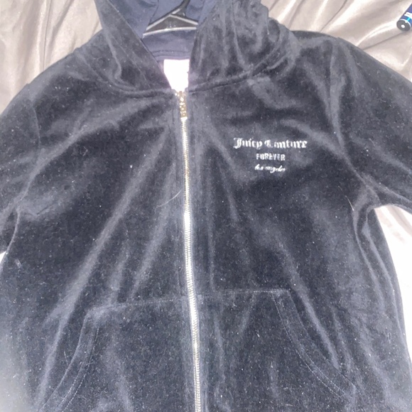 Forever 21 X Juicy couture collab black zip up - Picture 1 of 2